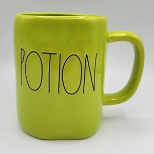 Rae Dunn Potion Green Halloween Ceramic Mug